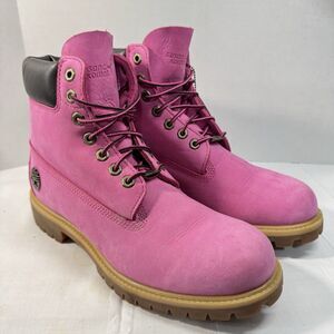 Timberland Susan G. Komen Boots Men's 9.5M Suede Pink Breast Cancer Awareness